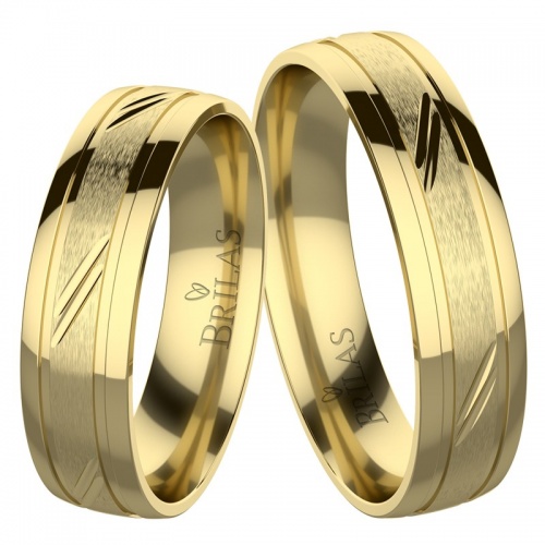 Lucie Gold - snubní prsteny ze žlutého zlata