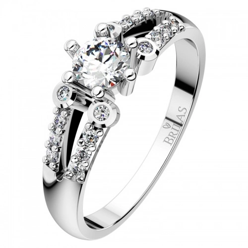 Berenika White - prsten v bílém zlatě