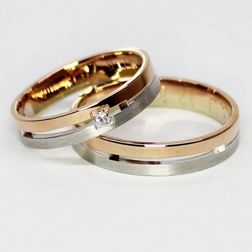 Ottaviano Colour RW - snubáky z červeného a bílého zlata