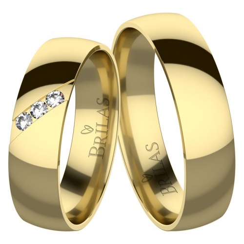 Beatrice Gold - snubní prsteny ze žlutého zlata