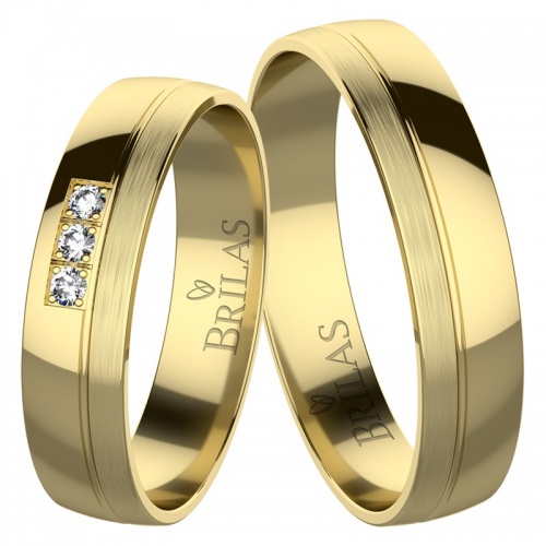 Nunziatina Gold - snubní prsteny ze žlutého zlata