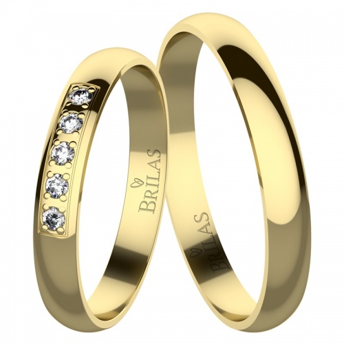 Viki Gold - snubní prsteny ze žlutého zlata