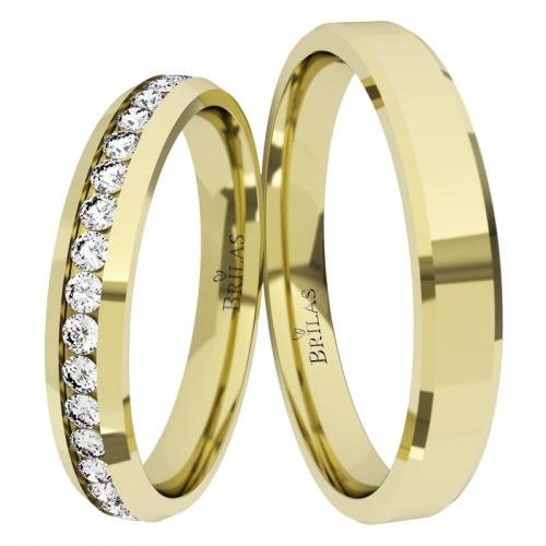 Eleganza Gold - snubní prsteny ze žlutého zlata