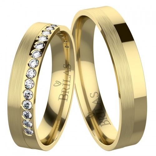 Blanka Gold - snubní prsteny ze žlutého zlata