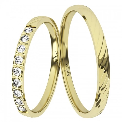 Zoja Gold - snubní prsteny ze žlutého zlata