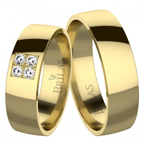 Dana Gold Briliant - snubní prsteny ze žlutého zlata