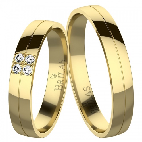Johanka Gold Briliant - snubní prsteny ze žlutého zlata