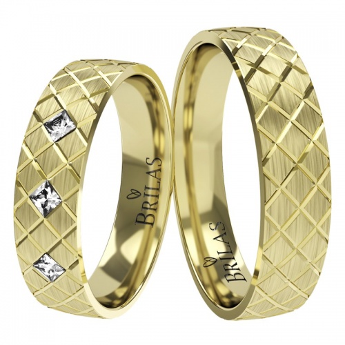 Oksana Gold - snubní prsteny ze žlutého zlata