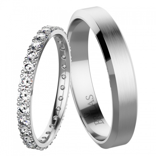 Apolon White - nádherné snubní prsteny z bílého zlata