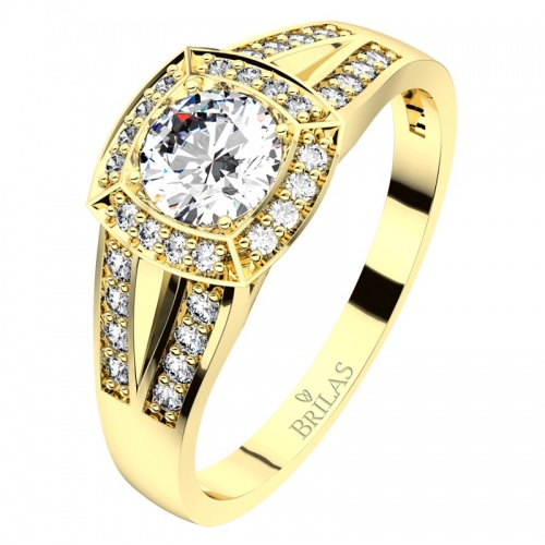 Apate G Briliant - netradiční zásnubní prsten ze žlutého zlata