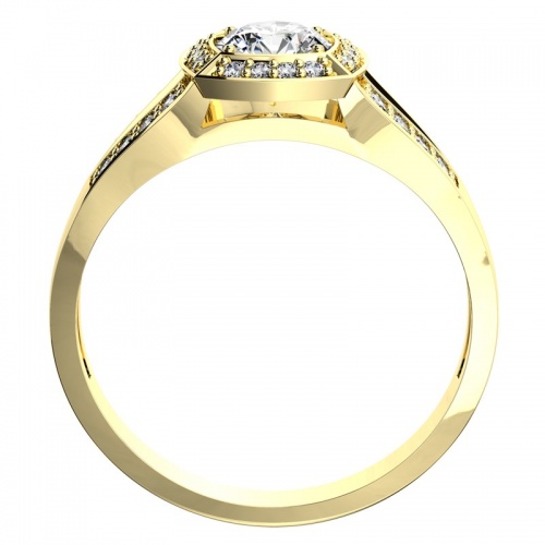 Apate G Briliant - netradiční prsten ze žlutého zlata
