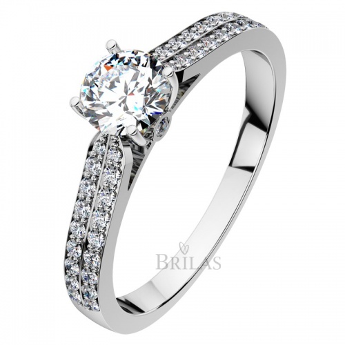 Afrodita White Briliant - prsten z bílého zlata 