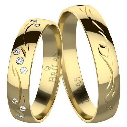 Stela Gold - snubní prsteny ze žlutého zlata