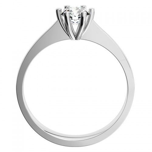 Darina W Briliant (5 mm) - zásnubní prsten v bílém zlatě