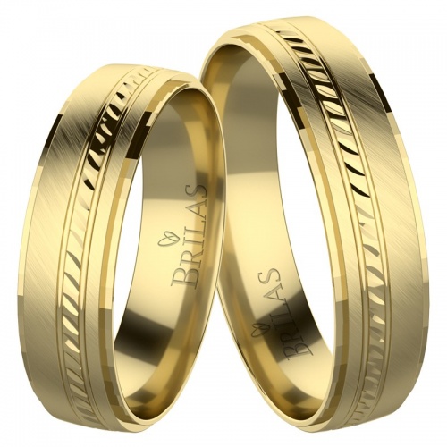 Romana Gold - snubní prsteny ze žlutého zlata