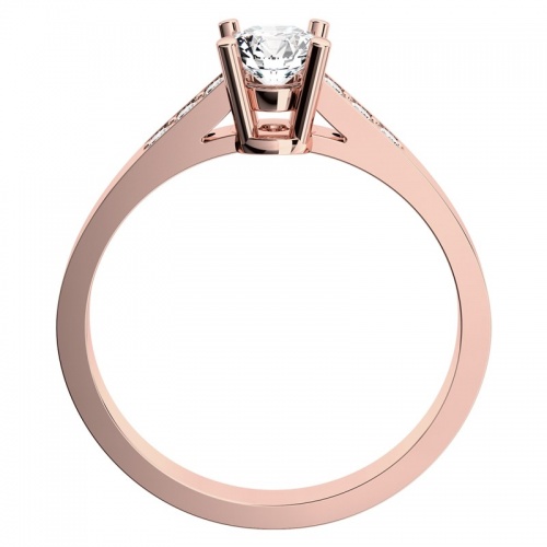Monika Red - překrásný zásnubní prsten z růžového zlata