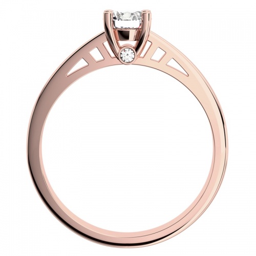 Vilma Red  - sofistikovaný zásnubní prsten z růžového zlata