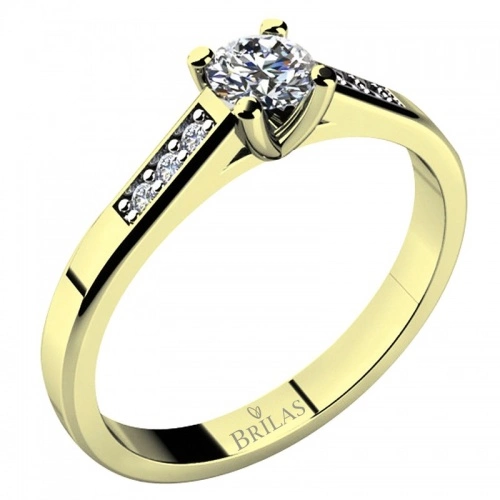 Poseidon G Briliant - zásnubní prsten ze žlutého zlata