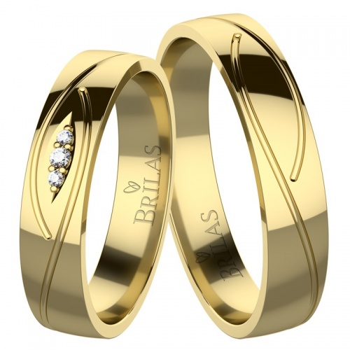 Savio Gold - snubní prsteny ze žlutého zlata