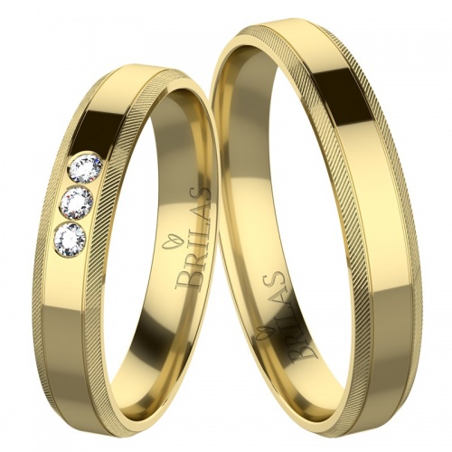 Tango Gold - snubní prsteny ze žlutého zlata