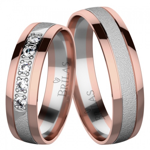 Rufian Colour RW - snubní prsteny z kombinovaného zlata