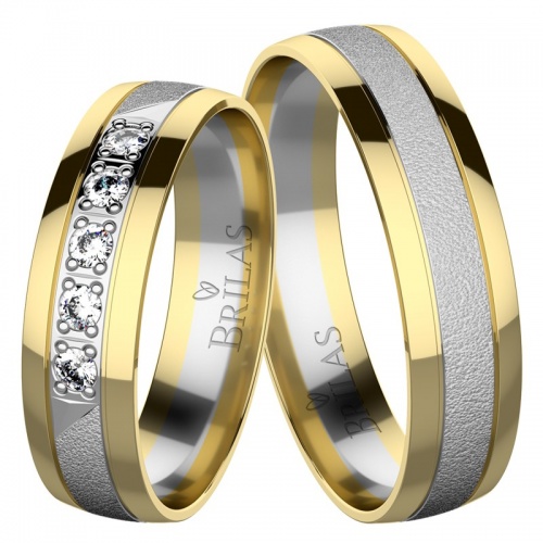 Rufian Colour GW - kombinované snubní prsteny