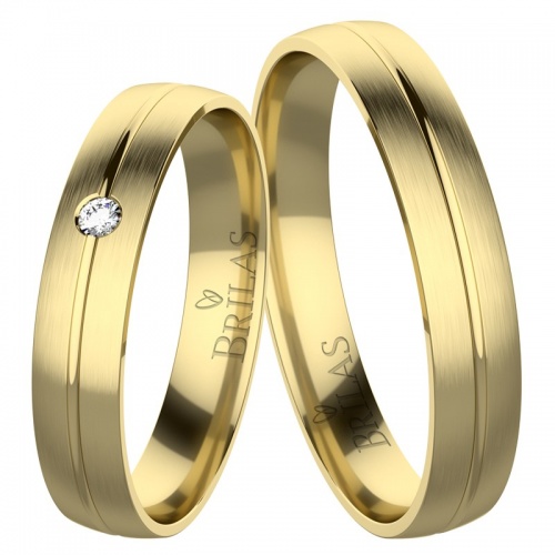 Connie Gold - snubní prsteny ze žlutého zlata