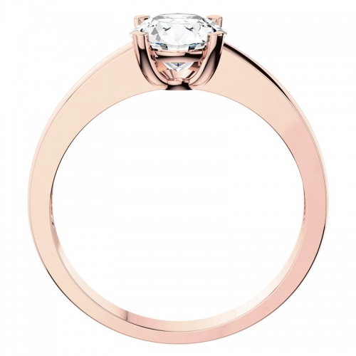 Hebe Red - skvostný zásnubní prsten z růžového zlata