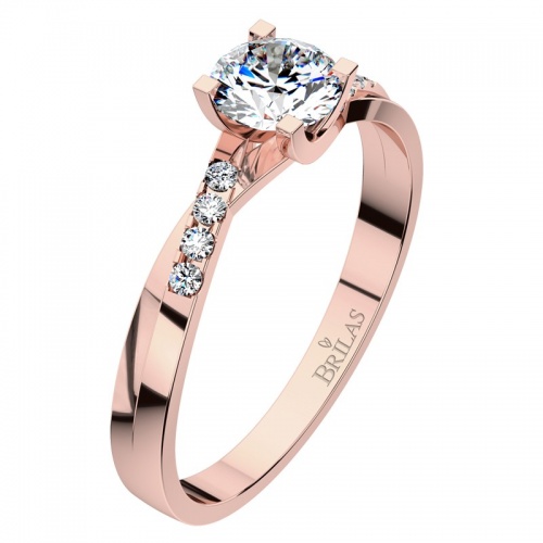 Zante Red - exkluzivní zásnubní prsten z růžového zlata