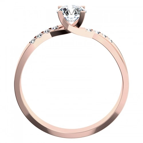 Zante Red - exkluzivní zásnubní prsten z růžového zlata