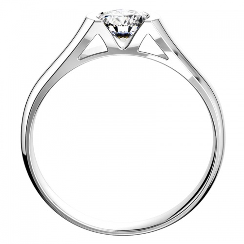 Aura White - zásnubní prsten z bílého zlata