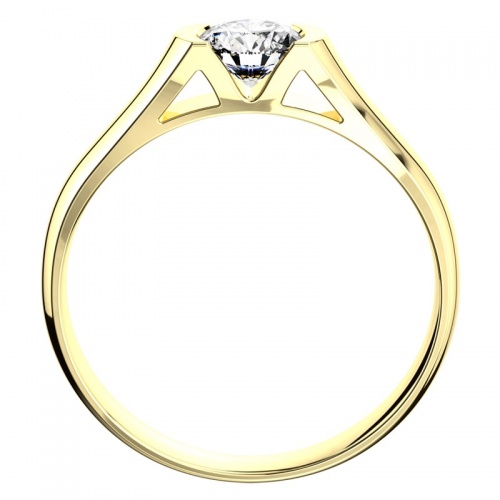 Aura G Briliant  - zásnubní prsten ze žlutého zlata