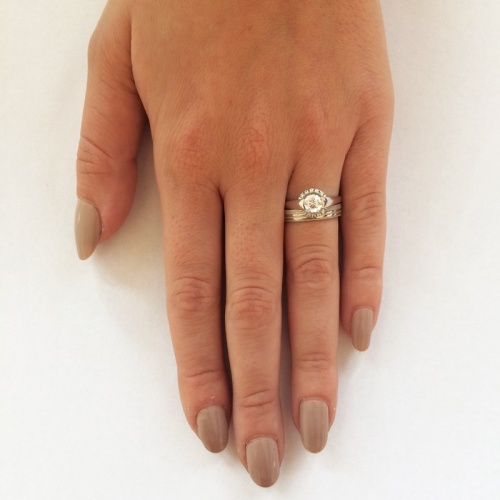 Sofia White - zásnubní prsten z bílého zlata