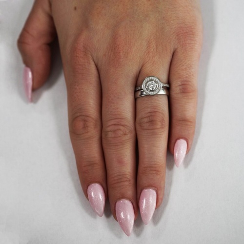 Arabela White - zásnubní prsten z bílého zlata