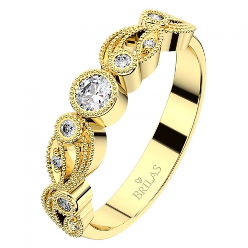 Viva G Briliant - prsten ze žlutého zlata