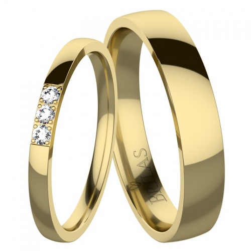 Anabel Gold - snubní prsteny ze žlutého zlata 