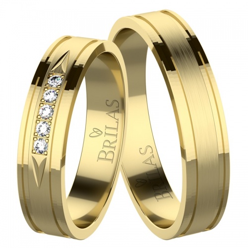 Lana Gold - snubní prsteny ze žlutého zlata 