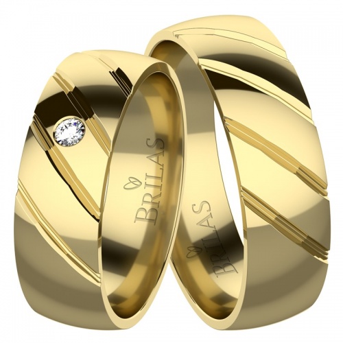 Dakota Gold - snubní prsteny ze žlutého zlata 