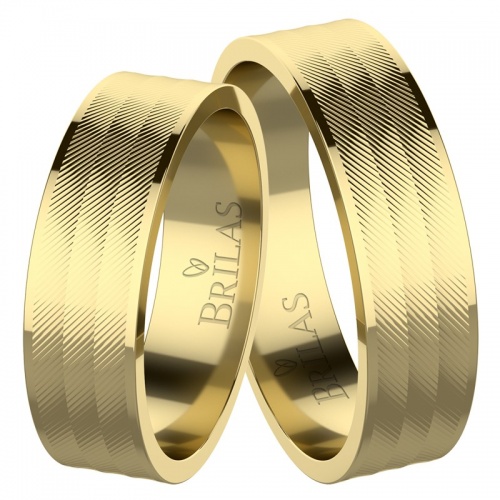Saxana Gold - snubní prsteny ze žlutého zlata 