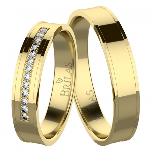 Saskia Gold - snubní prsteny ze žlutého zlata