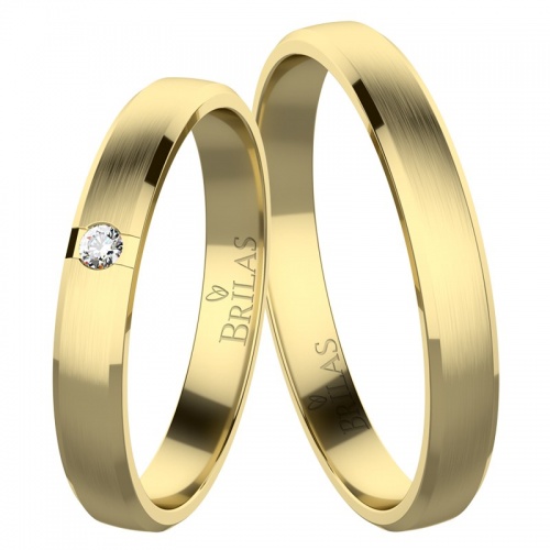 Gizela Gold - snubní prsteny ze žlutého zlata