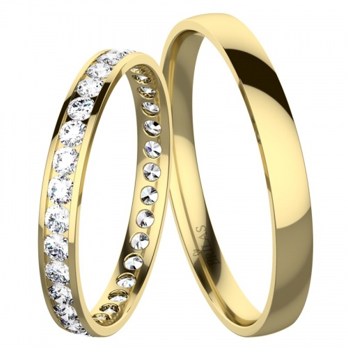Eliso Gold - snubní prsteny ze žlutého zlata