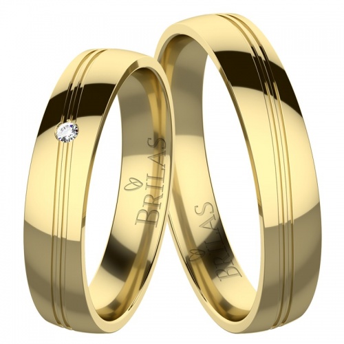 Serena Gold - snubní prsteny ze žlutého zlata