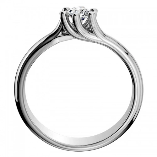 Ilona White - zlatý prsten zdoben kamínkem