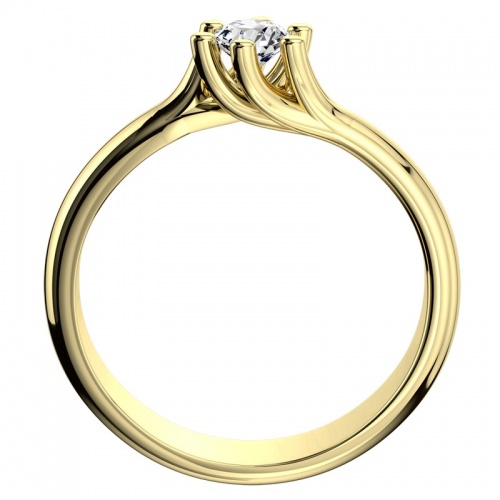 Ilona Gold Briliant - zlatý prsten zdoben kamínkem