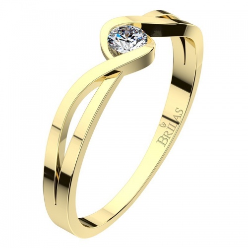 Rosana G Briliant  - jedinečný zásnubní prsten ze žlutého zlata