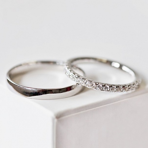 Lupita White - snubní prsteny z bílého zlata