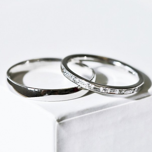 Nerida White - snubní prsteny z bílého zlata