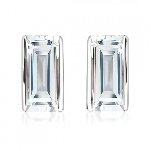 Adi S White Topaz - stříbrné náušnice s topazem