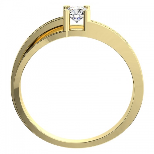 Adéla Gold  - krásný zásnubní prsten ze žlutého zlata 